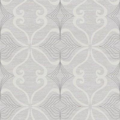 Papel De Parede Simplicity Cinza Arabesco
