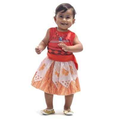 Fantasia Vestido Moana Bebe - Tamanho P (12 Meses) - 922023- Sulamericana