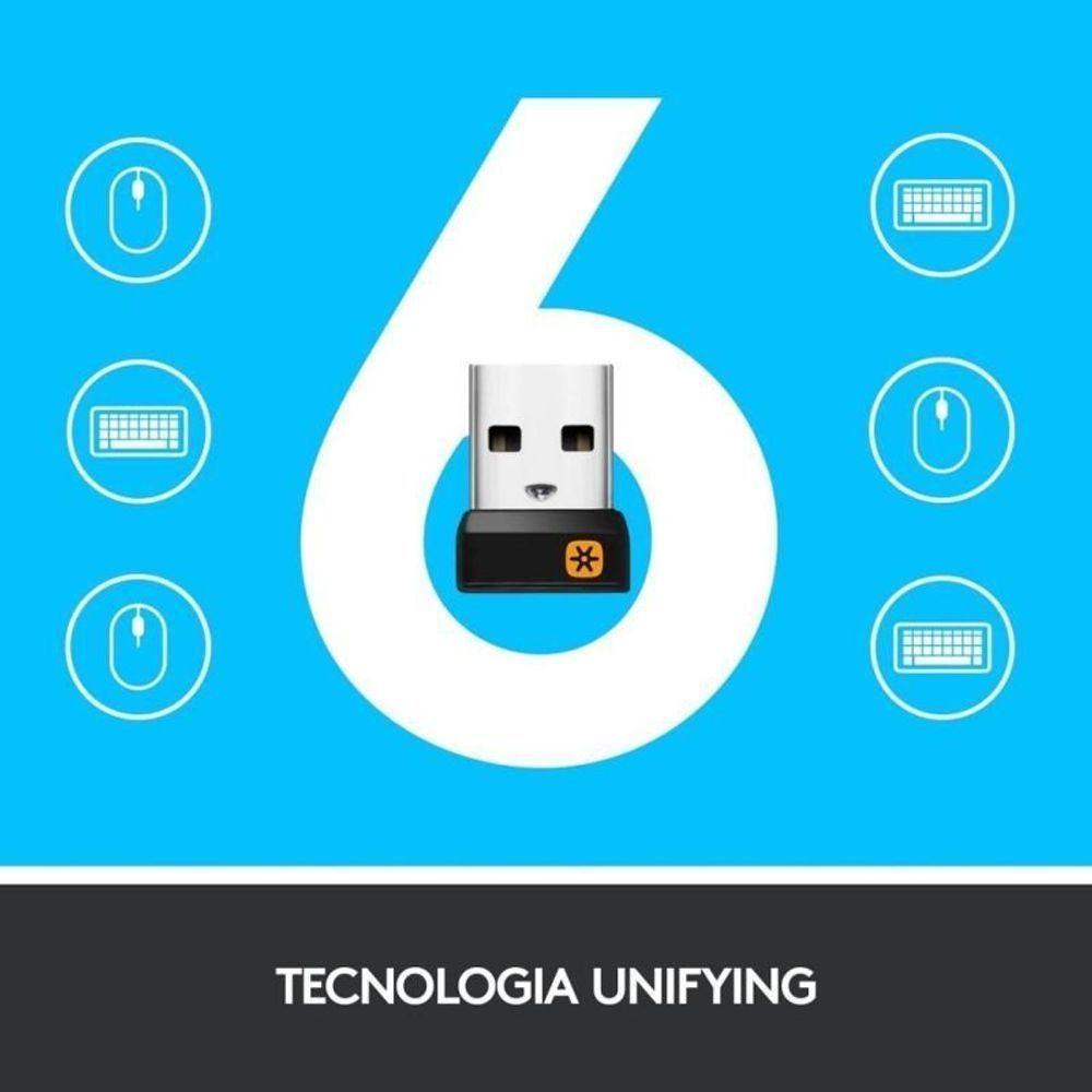 Kit Teclado Sem Fio Com Touch Integrado Logitech K400 Plus T - 2