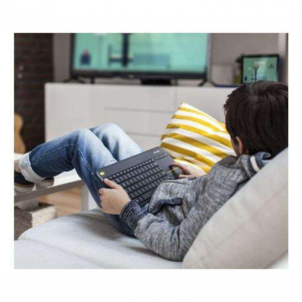 Kit Teclado Sem Fio Com Touch Integrado Logitech K400 Plus T - 7