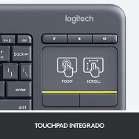 Kit Teclado Sem Fio Com Touch Integrado Logitech K400 Plus T - 6
