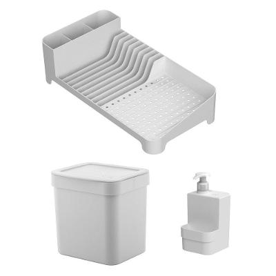 Conjunto Organização Sobre A Pia Trium 3 Peças Branco