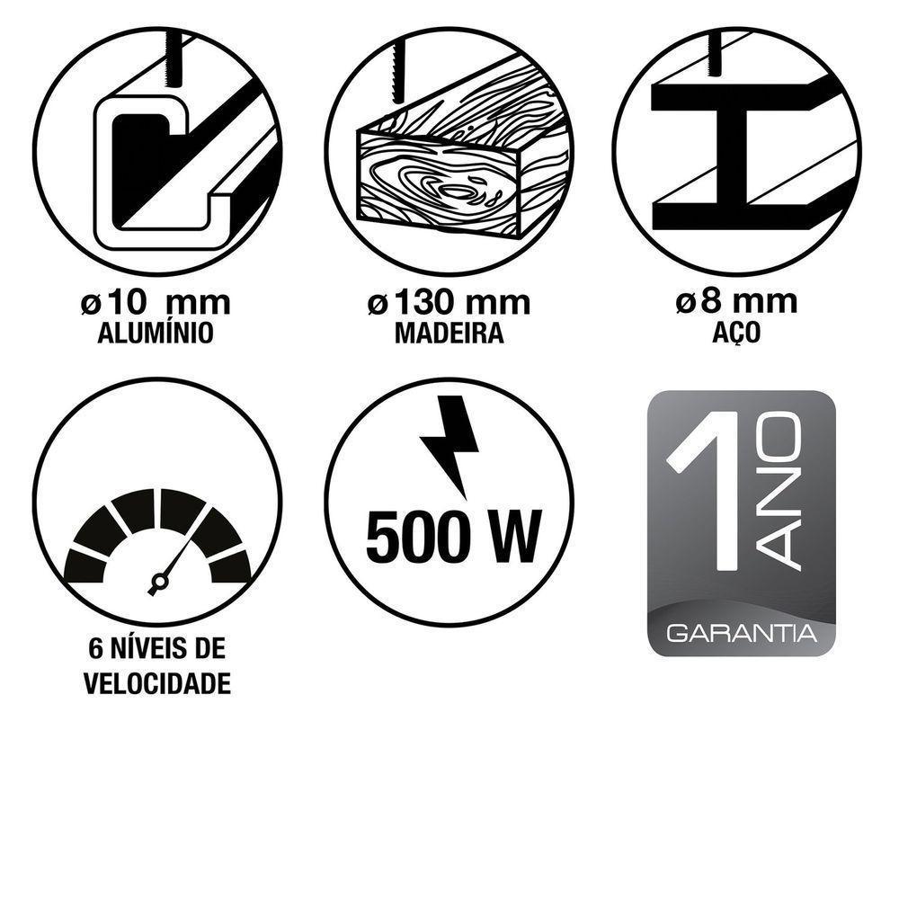 Serra Tico-tico 500 W 220 V Tramontina Para Uso Profissional Tramontina - 2