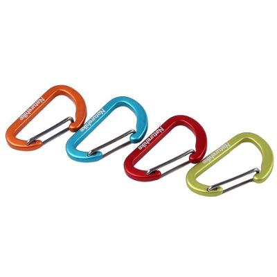 Mosquetão Chaveiro D-Mini 4Cm Laranja (Par) Laranja