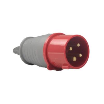 Plug Industrial 3p+t 16a Ip44 Vermelho Soprano 380v