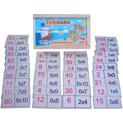Jogo Tabuada Em Madeira - Ciabrink