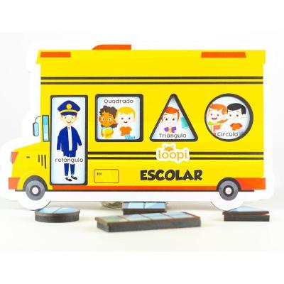 Jogo ônibus - Formas Geométricas - T0043 - Loopi Toys