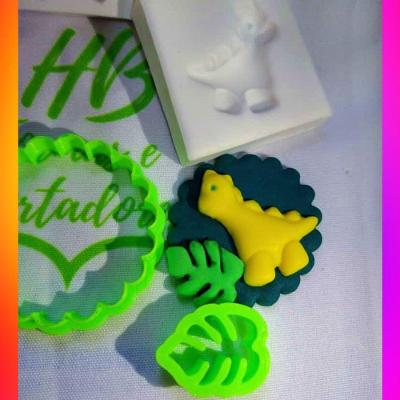 Molde Silicone Dinossauro Baby 3 Pp