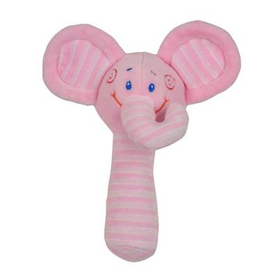 Chocalho Bastão ElefantinhoRosaAntialérgico16 Cm