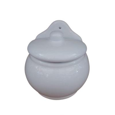 Saleiro Esmaltado Redondo 14X12X14 Branco