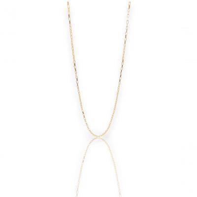 Corrente Elos Quadrados 60cm Dourado