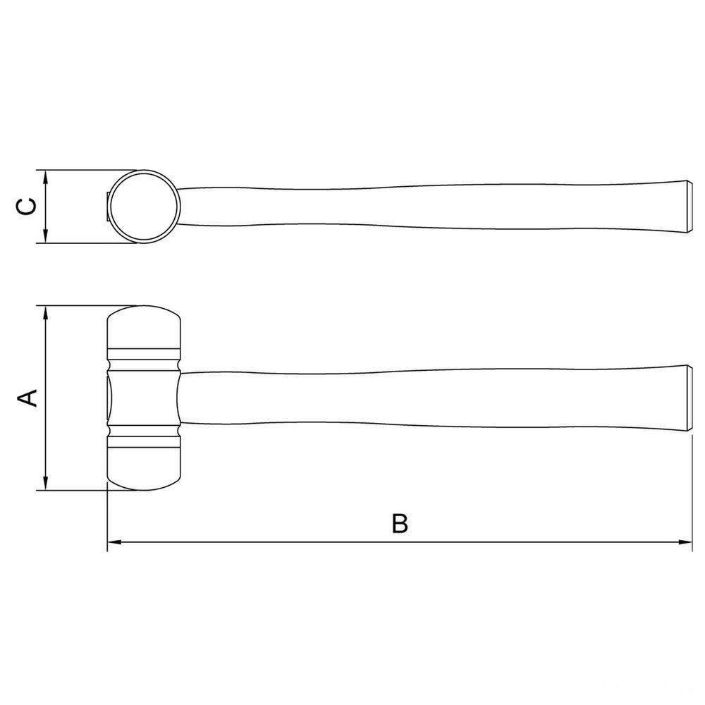 Martelo De Borda Em Abs 50 Mm Tramontina Pro Tramontina - 3