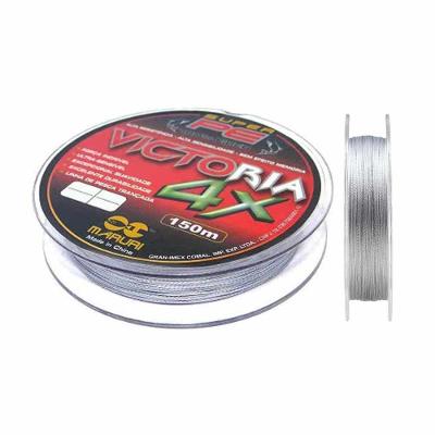 Linha de Pesca Multifilamento 4 Fios 150m Cinza 0,40mm 89lbs