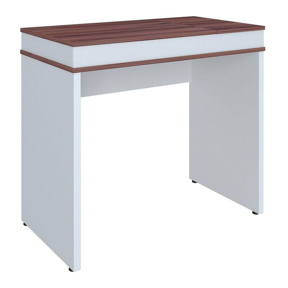 Escrivaninha com Tampo Dobrável Mobile Mind Ipê/branco - 1