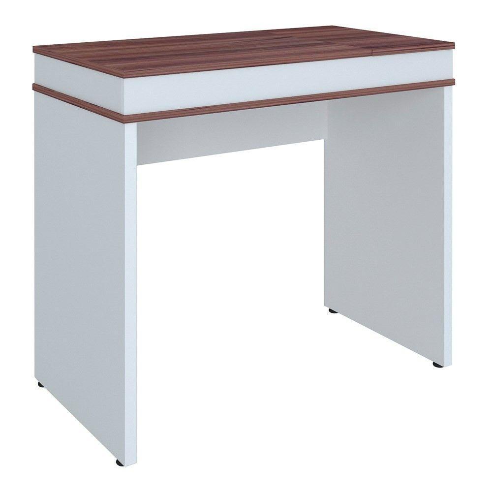 Escrivaninha com Tampo Dobrável Mobile Mind Ipê/branco - 4