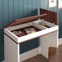 Escrivaninha com Tampo Dobrável Mobile Mind Ipê/branco - 5