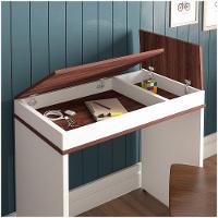 Escrivaninha com Tampo Dobrável Mobile Mind Ipê/branco - 9