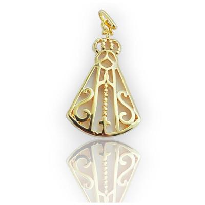 Pingente Nossa Senhora Aparecida Médio Dourado