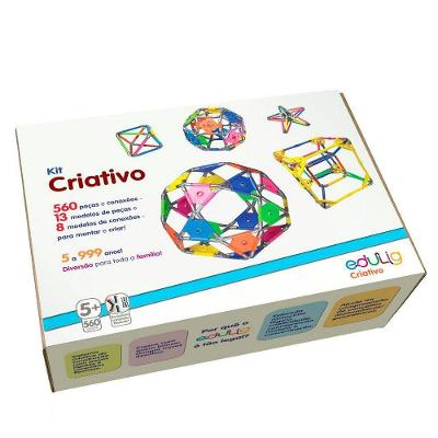 Quebra Cabeça Edulig Criativo - 560 Peças E Conexões - 6 Cores - Abbnqzj7u - Edulig