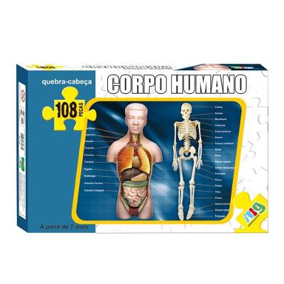 Quebra-cabeça - Corpo Humano - 108 Peças - Nig
