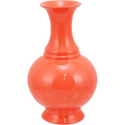 Modern Vaso 32X19X19Cm Cerâmica Coral
