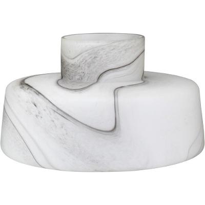 Obelle Vaso 22X35X35Cm Vidro Branco