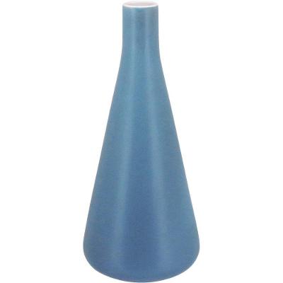 Malin Vaso 34X15X15Cm Cerâmica Azul