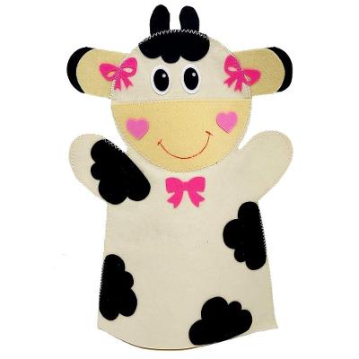 Fantoche - Feltro - Vaca - Kits E Gifts