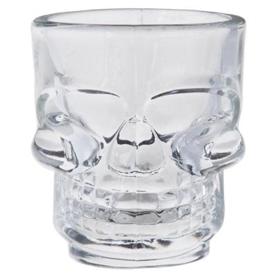 Jogo De 6 Copos Skull Mug Para Shot Em Vidro Com Forma De Caveira 50Ml