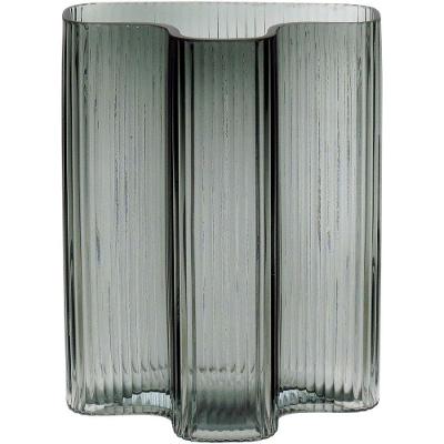 Vaso 25X19X12Cm Vidro Verde