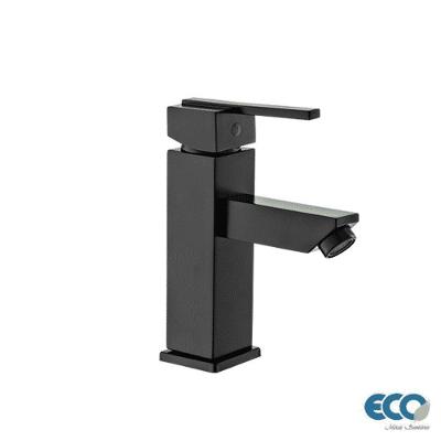 Torneira Monocomando Lavatório Baixo Preta 3213Pf Eco