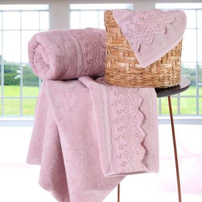 Toalha De Rosto Confort Lace 100% Algodão Extra Macia 50X75