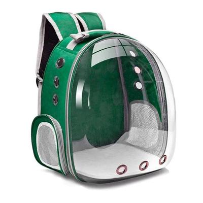 Mochila Verde Pet Com Visão Panorâmica Com Cinto De Segurança