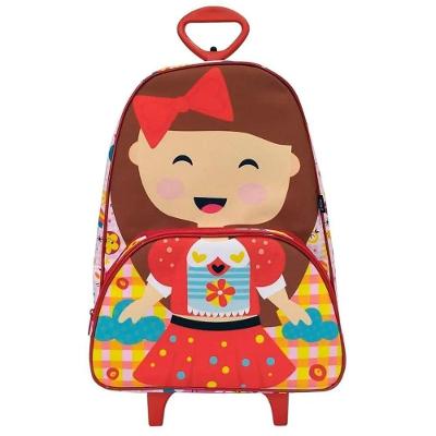 Mochila Escolar Com Rodinha - Boneca - Vermelho - Od-mebo - ó Design