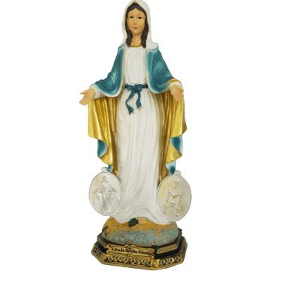 Nossa Senhora Das Graças Medalha Milagrosa Resina Importada 17cm