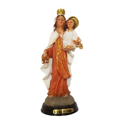 Imagem De Nossa Senhora Do Carmo Em Resina 16cm