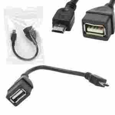 Cabo Adaptador 15cm Otg V8 Para Usb Femea