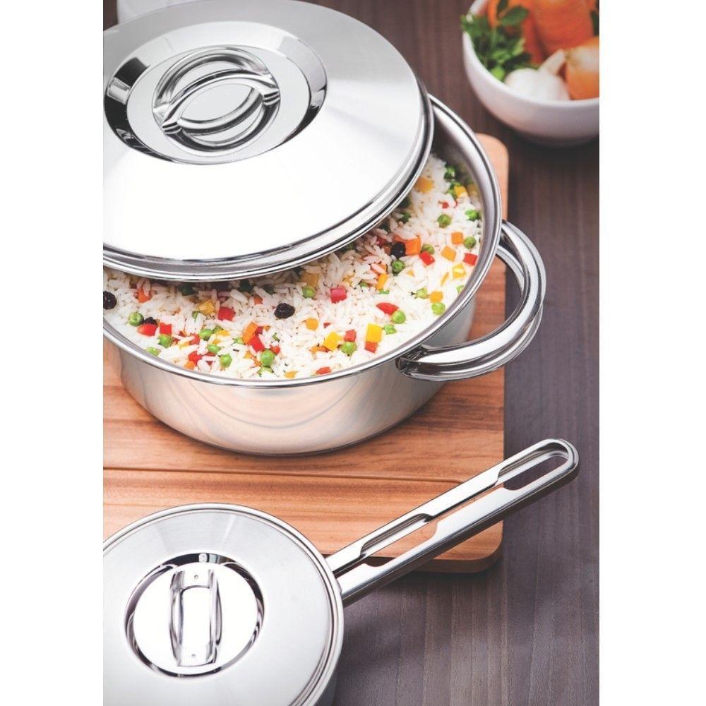 Caçarola Solar Funda 16 Cm 1,8 L Em Aço Inox Fundo Triplo Tramontina 62504/161 - 5