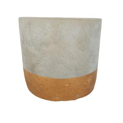 Cachepot Em Cerâmica Estilo Rústico Al13cm X 14cm Diâmetro