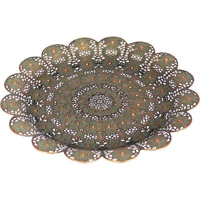 Moroccan Centro Mesa 3X36X36Cm Metal Bronze