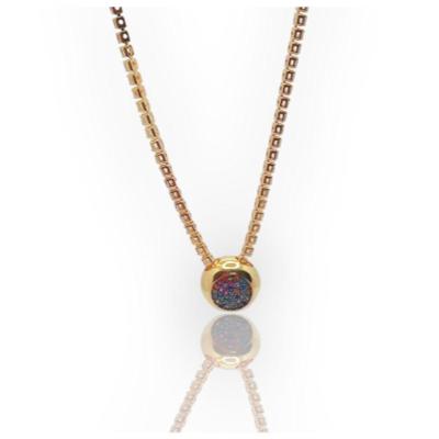 Colar De Pedras Cristal Com Pingente