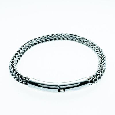Bracelete Pulseira Masculina Bali Prata 925 - 21,5cm