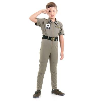 Fantasia Aviador Infantil - Tamanho G (10 A 12 Anos) - 923240 - Sulamericana