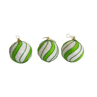 Bolas De Natal Kit Com 3 Unid. Kit 3 Pçs.