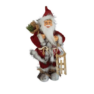 Papai Noel Com Saco De Presentes E Prancha 31cm
