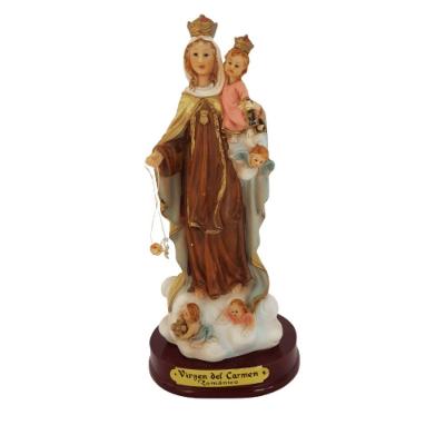 Imagem De Santa Carmem Em Resina Romântico