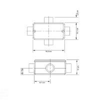 Condulete Fixo 2.1/2" Tipo "x" - Com Tampa / Rosca Bsp / Sem Pintura Tramontina - 2