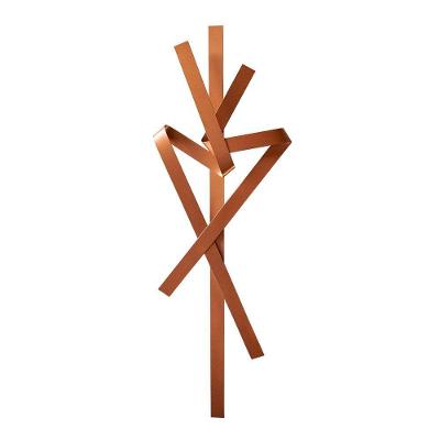 Escultura Decorativa Artesanal Vertical Cobre 1,40M -