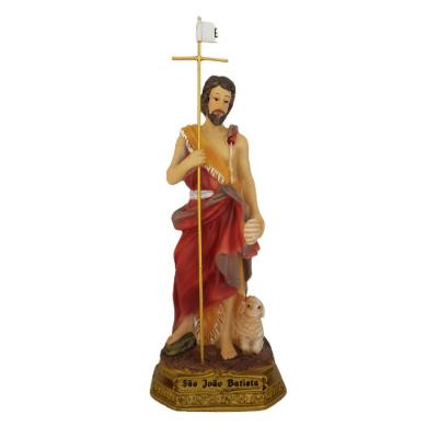 Imagem De São João Batista Em Resina 18cm