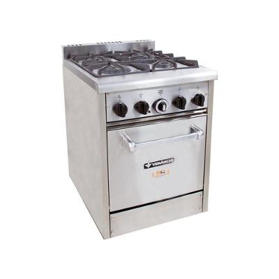 Fogão Inox Profissional Dom Bidone Com Forno Fdb4f 04 Bocas - Venâncio.